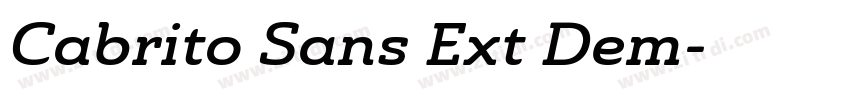 Cabrito Sans Ext Dem字体转换
